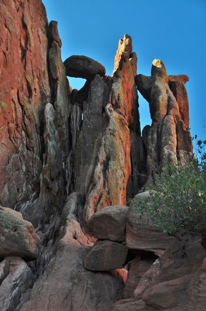 Rock formations in the main section of the park